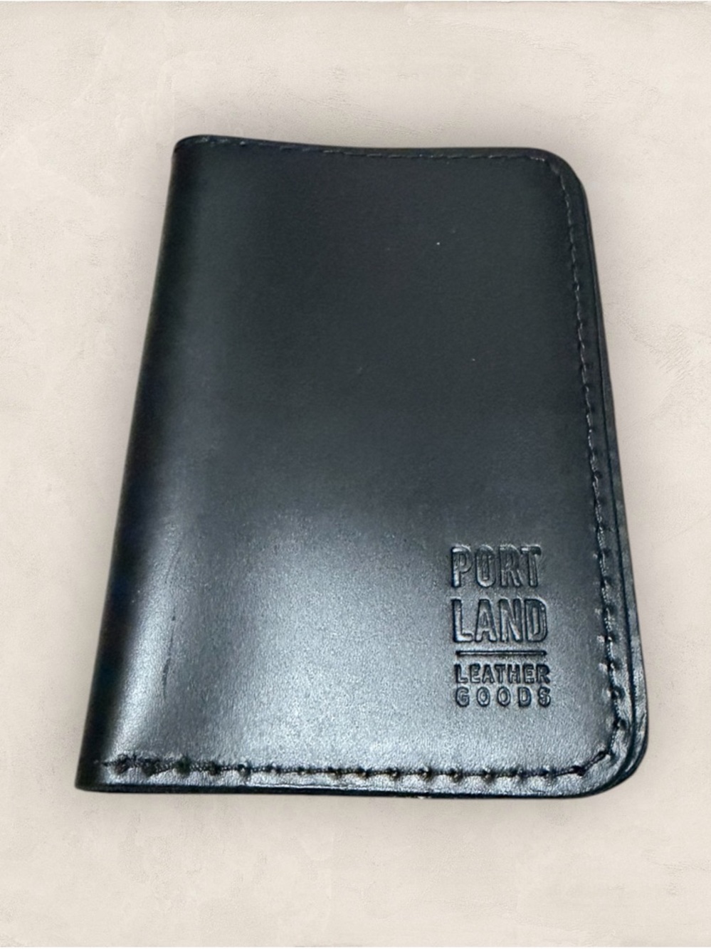 Portland Leather Passport Holder | Black